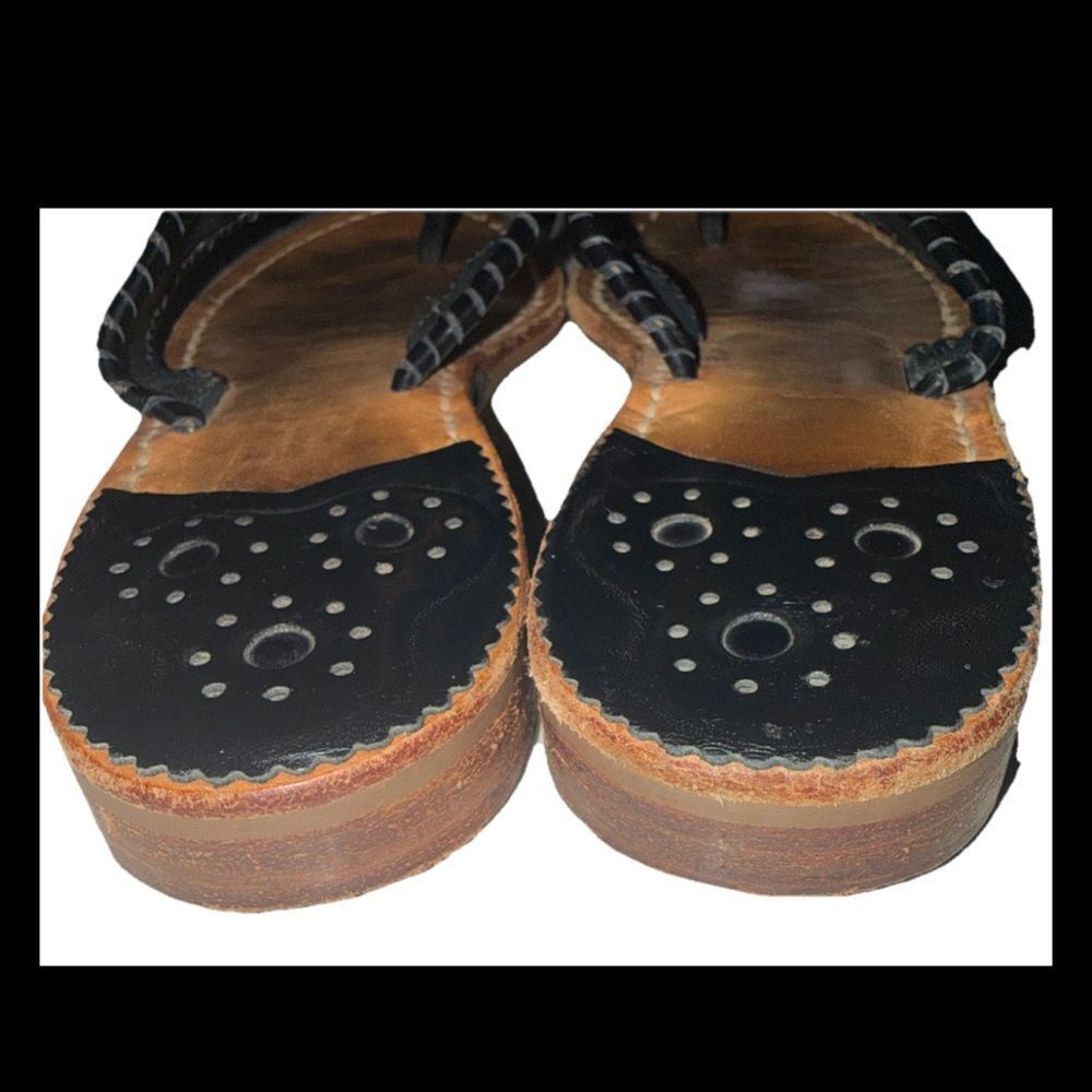 Jack Rogers Black Flat Sandal Size 8 - Picture 4 of 7